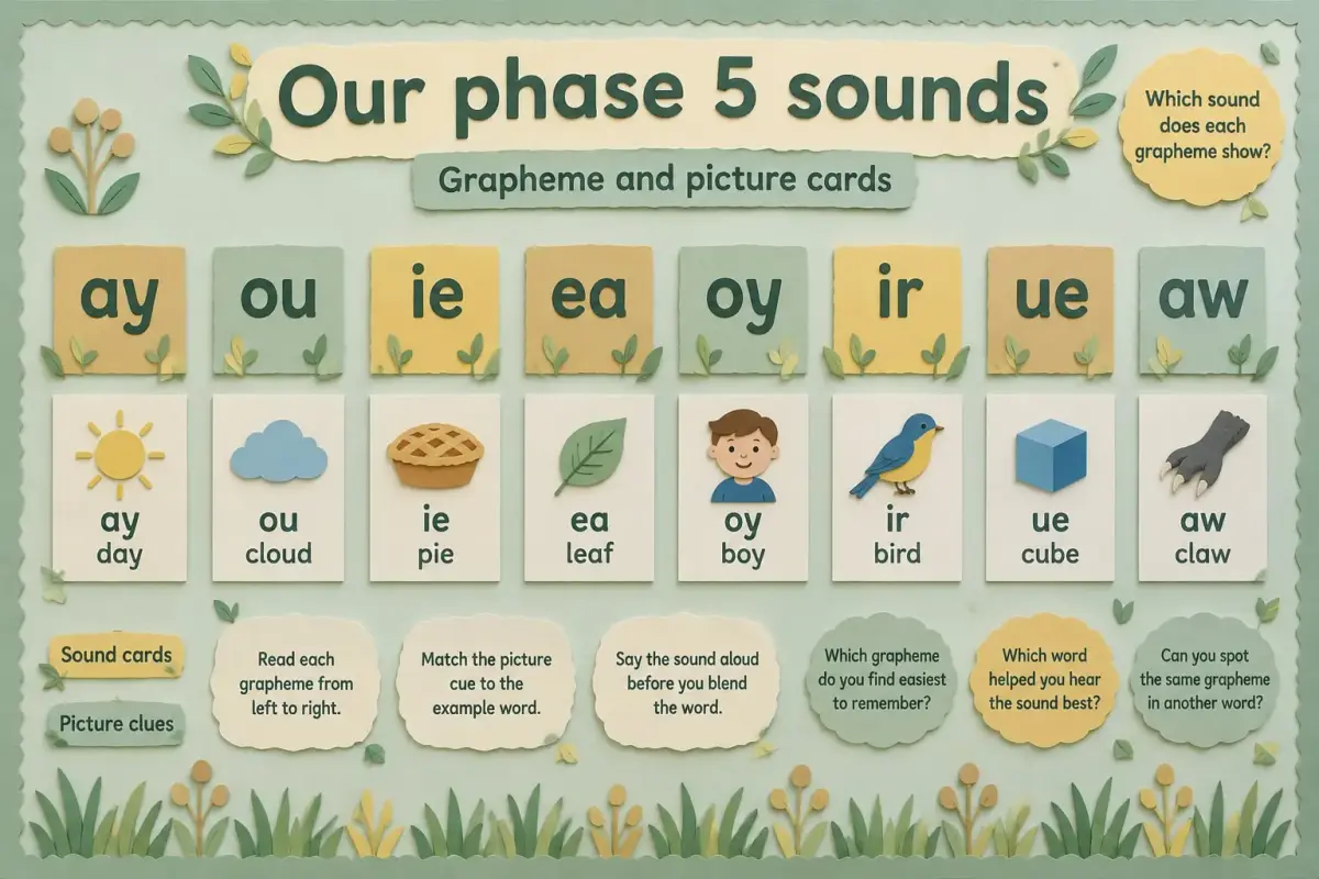 Phonics display